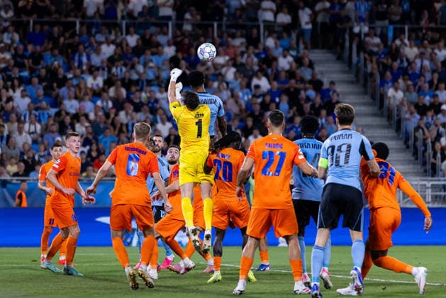 UEFA Champions league first play-off game between teams of SK Slovan Bratislava and Celje (Dominika Kortvelyesiova Ball Raw Images) Bratislava Tehelne Pole stadium Slovakia Copyright: xDominikaxKortvelyesiovax DKR_6223