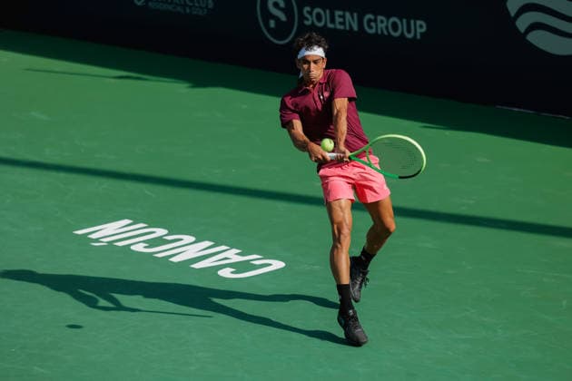 CANCUN COUNTRY OPEN 2026 CANCUN COUNTRY OPEN 2026 OTTO VIRTANEN VS MOEZ ECHARGUI 19082026 CANCUN, QUINTANA ROO. Action photo of Moez Echargui of Turkey, during game of the Cancun Country Open 2026 Tennis 125 Challenger tournament held at the Cancun Country Club of Cancun, Quintana Roo, Mexico. Foto de accion de Moez Echargui de Turquia, durante juego del Cancun Country Open 2026 ATP, Tennis Herren 125 Challenger que se celebra en el Cancun Country Club de Cancun, Quintana Roo, Mexico. PHOTO BY IMAGENSHOP AGENCIA FOTOGRAFICA CANCUN QUINTANA ROO MEXICO *** CANCUN COUNTRY OPEN 2026 CANCUN COUNTRY OPEN 2026 OTTO VIRTANEN VS MOEZ ECHARGUI 08 19 2026 CANCUN, QUINTANA ROO Action photo of Moez Echargui of Turkey during a match at the 2026 Cancun Country Open Tennis 125 Challenger tournament held at the Cancun Country Club in Cancun, Quintana Roo, Mexico Action photo of Moez Echargui of Turkey, during a match at the 2026 Cancun Country Open ATP 125 Challenger tournament held at the Cancun Country Club in Cancun, Quintana Roo, Mexico. PHOTO BY IMAGENSHOP PHOTO AGENCY CANCUN QUINTANA ROO MEXICO Copyright: xIMAGENSHOPxAGENCIAxFOTOGRAFICAx