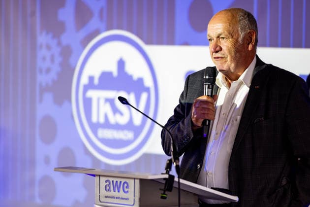 19.08.2026, GER, Handball, Maenner, Saison 26 27, ThSV Eisenach, Sponsorenabend Guenter Osswald 250 Gäste aus Politik Ehrenamt sowie die Vertreter der Sponsoren waren in dem Museum der Automobile Welt Eisenach AWE zum Saisonstart Sponsorenabend des ThSV Eisenach geladen. 99817 Eisenach Automobile Welt Eisenach AWE Thueringen Deutschland *** August 19, 2026, GER, Handball, Men, Season 26–27, ThSV Eisenach, Sponsors’ Evening with Günter Osswald: 250 guests from politics and the volunteer sector, as well as representatives of the sponsors, were invited to the Automobile Welt Eisenach (AWE) museum for ThSV Eisenach’s season-opening sponsors’ evening. 99817 Eisenach, Automobile Welt Eisenach (AWE), Thuringia, Germany