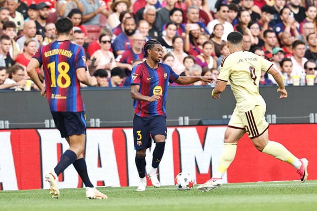 Alejandro Balde (Barcelona), AUGUST 19, 2026 - Football Soccer : Spanish Pre season Trofeu Joan Gamper match between FC Barcelona, Barca - Al Ahly SC at the Spotify Camp Nou in Barcelona, Spain. Noxthirdxpartyxsales  aflo_341583111 MutsuxKawamorix