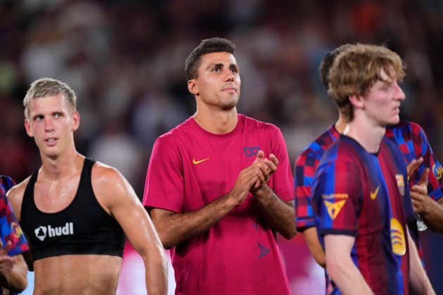 FC Barcelona, Barca v Al Ahly SC - Joan Gamper Trophy Rodri Hernandez defensive midfield of Barcelona and Spain after the Joan Gamper Trophy between FC Barcelona and Al Ahly SC at Spotify Camp Nou on August 19, 2026 in Barcelona, Spain. Barcelona Spain  Copyright: xJosexBretonx originalFilename:bretonhernandez-fcbarcel260819_np1Tu.jpg