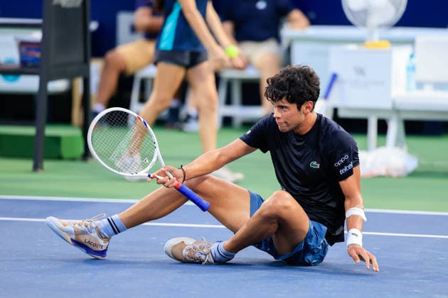 CANCUN COUNTRY OPEN 2026 CANCUN COUNTRY OPEN 2026 RODRIGO PACHECO VS TOMAS BARRIOS 19082026 CANCUN, QUINTANA ROO. Action photo of Rodrigo Pacheco of Mexico, during game of the Cancun Country Open 2026 Tennis 125 Challenger tournament held at the Cancun Country Club of Cancun, Quintana Roo, Mexico. Foto de accion de Rodrigo Pacheco de Mexico, durante juego del Cancun Country Open 2026 ATP, Tennis Herren 125 Challenger que se celebra en el Cancun Country Club de Cancun, Quintana Roo, Mexico. PHOTO BY IMAGENSHOP AGENCIA FOTOGRAFICA CANCUN QUINTANA ROO MEXICO *** CANCUN COUNTRY OPEN 2026 CANCUN COUNTRY OPEN 2026 RODRIGO PACHECO VS. TOMAS BARRIOS 08 19 2026 CANCUN, QUINTANA ROO Action photo of Rodrigo Pacheco of Mexico during a match at the 2026 Cancun Country Open Tennis 125 Challenger tournament held at the Cancun Country Club in Cancun, Quintana Roo, Mexico Action photo of Rodrigo Pacheco of Mexico, during a match at the 2026 Cancun Country Open ATP 125 Challenger tournament held at the Cancun Country Club in Cancun, Quintana Roo, Mexico. PHOTO BY IMAGENSHOP PHOTO AGENCY CANCUN QUINTANA ROO MEXICO Copyright: xIMAGENSHOPxAGENCIAxFOTOGRAFICAx