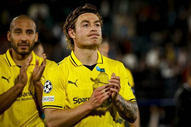 NIJMEGEN - Patrick Berg of FK Bodo Glimt after the UEFA Champions League Play-offs match between NEC Nijmegen and FK Bodo Glimt at the Goffertstadion on August 19, 2026 in Nijmegen, the Netherlands. WART BRINKERHOF ANP xVIxANPxSportx xMarcelxterxBalsxIVx 565845123 originalFilename: 565845123.jpg