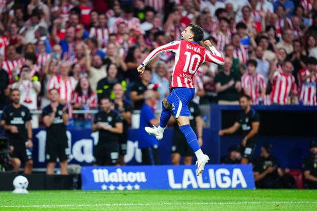 August 19, 2026, Madrid, Spain: Alex Baena of Atletico Madrid seen celebrating during the LaLiga EA Sports match between Atletico Madrid and Malaga CF at Metropolitano Stadium. Final Score; Atletico Madrid 2:0 Malaga CF. Madrid Spain - ZUMAs197 20260819_aaa_s197_182 Copyright: xGokhanxTanerx