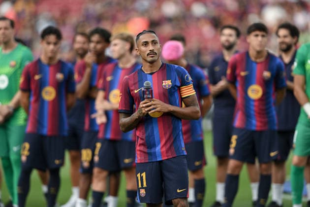 FC Barcelona, Barca v AL-AHLY FC SPOTIFY CAMP NOU. BARCELONA Aug 19,2026 FC BARCELONA vs AL-ALHY FC AUG 19 ,2026 Raphina (11) of FC Barcelona before the match between FC Barcelona and Al-Alhy FC corresponding to the Joan Gamper Trophy at Spotify Camp Nou in Barcelona, Spain. Barcelona ESP Copyright: xS.xRosx