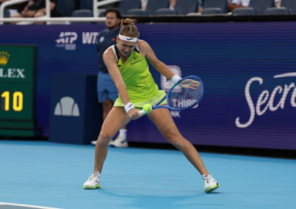 August 19, 2026, Mason, Ohio, USA: MARIE BOUZKOVA of Czech Republic during the match against C. Gauff of USA in the fourth round of tennis tournament WTA, Tennis Damen 1000 Cincinnati Open in Mason, USA. Bouzkova lost 3:6, 2:6. Mason USA - ZUMAc278 20260819_zsp_c278_034 Copyright: xMarcinxCholewinskix