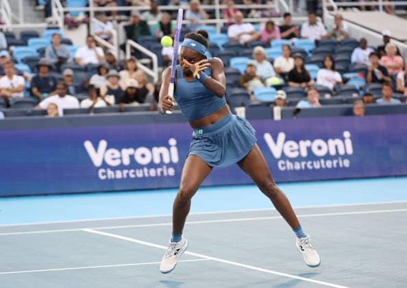 August 19, 2026, Mason, Ohio, USA: COCO GAUFF of USA during the match against M. Bouzkova of Czech Republic in the fourth round of tennis tournament WTA, Tennis Damen 1000 Cincinnati Open in Mason, USA. Gauff won 6:3, 6:2. Mason USA - ZUMAc278 20260819_zsp_c278_041 Copyright: xMarcinxCholewinskix
