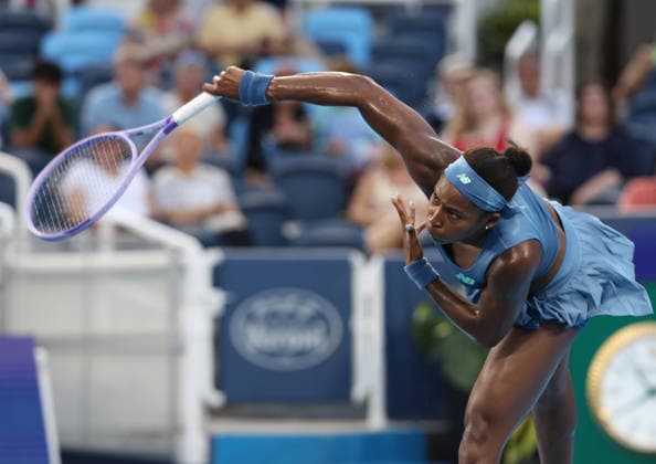August 19, 2026, Mason, Ohio, USA: COCO GAUFF of USA during the match against M. Bouzkova of Czech Republic in the fourth round of tennis tournament WTA, Tennis Damen 1000 Cincinnati Open in Mason, USA. Gauff won 6:3, 6:2. Mason USA - ZUMAc278 20260819_zsp_c278_043 Copyright: xMarcinxCholewinskix