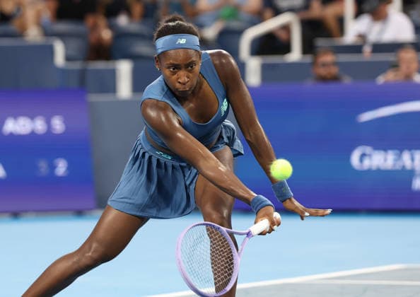 August 19, 2026, Mason, Ohio, USA: COCO GAUFF of USA during the match against M. Bouzkova of Czech Republic in the fourth round of tennis tournament WTA, Tennis Damen 1000 Cincinnati Open in Mason, USA. Gauff won 6:3, 6:2. Mason USA - ZUMAc278 20260819_zsp_c278_058 Copyright: xMarcinxCholewinskix