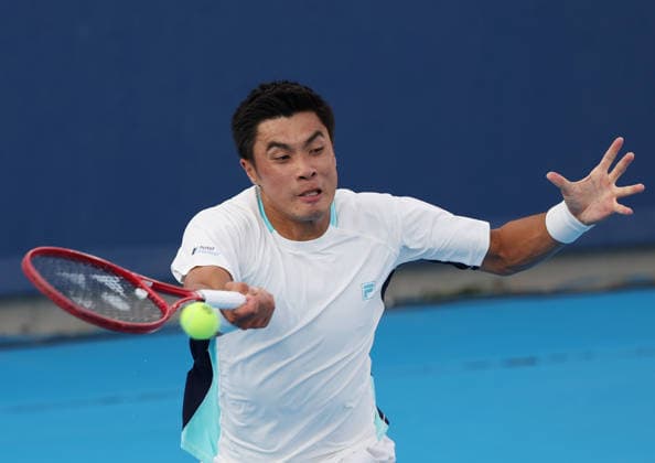 August 19, 2026, Mason, Ohio, USA: BRANDON NAKASHIMA of USA during the match against N. Borges of Portugal in the fourth round of tennis tournament ATP, Tennis Herren 1000 Cincinnati Open in Mason, USA. Nakashima won 6:3, 6:7 (5-7), 6:3. Mason USA - ZUMAc278 20260819_zsp_c278_071 Copyright: xMarcinxCholewinskix