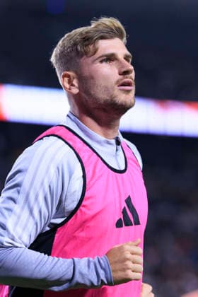 August 19, 2026, Carson, California, USA: Timo Werner 11 of the San Jose Earthquakes warms up on the sidelines during their regular season MLS, Fussball Herren, USA game against the LA Galaxy on Wednesday August 19, 2026 at the Dignity Health Sports Park Stadium in Carson, California. ARIANA RUIZ PI Carson USA - ZUMAp124 20260819_zaa_p124_018 Copyright: xArianaxRuizx