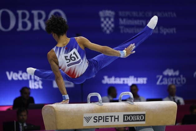 Zagreb, 19.08.2026. - 37TH EUROPEAN MEN™S ARTISTIC GYMNASTICS Men s Artistic Gymnastics Qualification SENIORS 561 CASSAM CHENAI Pierre (FRA) 37th European Men™s Artistic Gymnastics  20AG2927.JPG