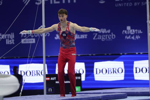 Zagreb, 19.08.2026. - 37TH EUROPEAN MEN™S ARTISTIC GYMNASTICS Men s Artistic Gymnastics Qualification SENIORS 510 MATIEV Askhab (AUT) 37th European Men™s Artistic Gymnastics  20AG3089.JPG