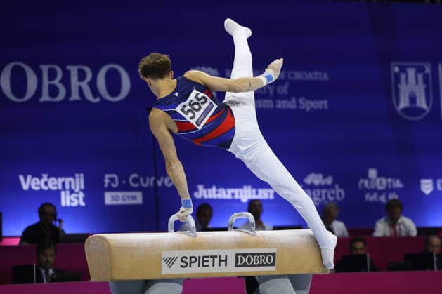 Zagreb, 19.08.2026. - 37TH EUROPEAN MEN™S ARTISTIC GYMNASTICS Men s Artistic Gymnastics Qualification SENIORS 565 OSBERGER Benjamin (FRA) 37th European Men™s Artistic Gymnastics  20AG3208.JPG