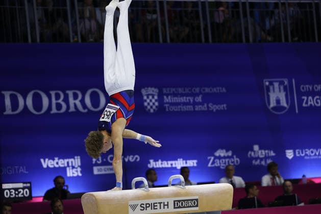 Zagreb, 19.08.2026. - 37TH EUROPEAN MEN™S ARTISTIC GYMNASTICS Men s Artistic Gymnastics Qualification SENIORS 565 OSBERGER Benjamin (FRA) 37th European Men™s Artistic Gymnastics  20AG3278.JPG