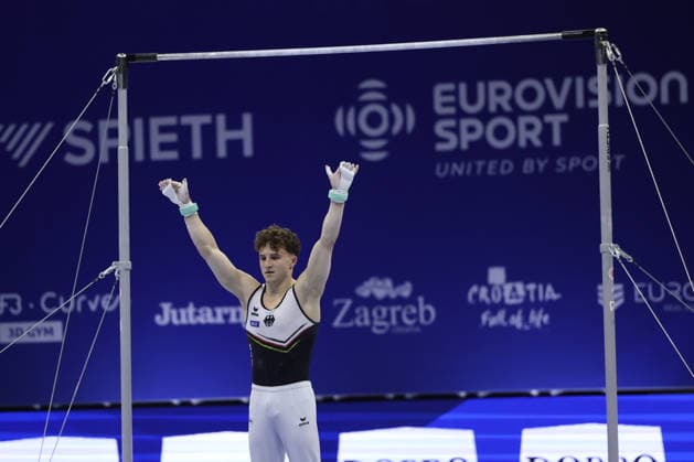 Zagreb, 19.08.2026. - 37TH EUROPEAN MEN™S ARTISTIC GYMNASTICS Men s Artistic Gymnastics Qualification SENIORS 580 KUNZ Alexander (GER) 37th European Men™s Artistic Gymnastics  20AG3338.JPG
