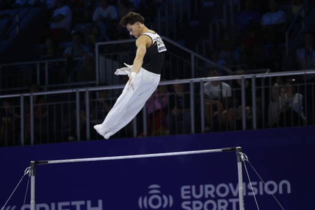 Zagreb, 19.08.2026. - 37TH EUROPEAN MEN™S ARTISTIC GYMNASTICS Men s Artistic Gymnastics Qualification SENIORS 578 EDER Timo (GER) 37th European Men™s Artistic Gymnastics  20AG3357.JPG