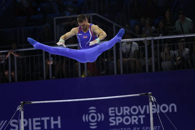 Zagreb, 19.08.2026. - 37TH EUROPEAN MEN™S ARTISTIC GYMNASTICS Men s Artistic Gymnastics Qualification SENIORS 534 KOVTUN Illia (CRO) 37th European Men™s Artistic Gymnastics  20AG3819.JPG