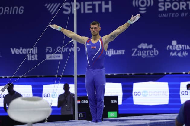 Zagreb, 19.08.2026. - 37TH EUROPEAN MEN™S ARTISTIC GYMNASTICS Men s Artistic Gymnastics Qualification SENIORS 534 KOVTUN Illia (CRO) 37th European Men™s Artistic Gymnastics  20AG3927.JPG