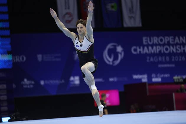 Zagreb, 19.08.2026. - 37TH EUROPEAN MEN™S ARTISTIC GYMNASTICS Men s Artistic Gymnastics Qualification SENIORS 580 KUNZ Alexander (GER) 37th European Men™s Artistic Gymnastics  20AG4362.JPG