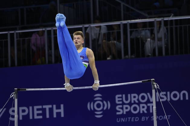 Zagreb, 19.08.2026. - 37TH EUROPEAN MEN™S ARTISTIC GYMNASTICS Men s Artistic Gymnastics Qualification SENIORS 659 KASTELIC Toni (SLO) 37th European Men™s Artistic Gymnastics  20AG4494.JPG
