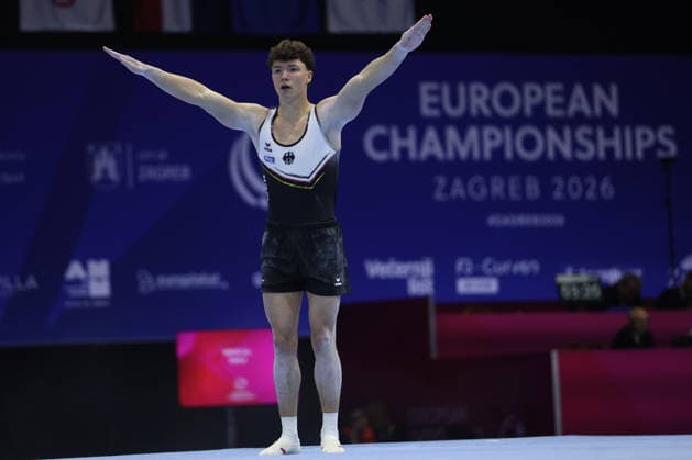 Zagreb, 19.08.2026. - 37TH EUROPEAN MEN™S ARTISTIC GYMNASTICS Men s Artistic Gymnastics Qualification SENIORS 581 STELMAKH Radomyr (GER) 37th European Men™s Artistic Gymnastics  20AG4706.JPG