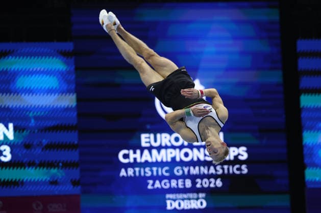 Zagreb, 19.08.2026. - 37TH EUROPEAN MEN™S ARTISTIC GYMNASTICS Men s Artistic Gymnastics Qualification SENIORS 577 KOCHAN Lucas (GER) 37th European Men™s Artistic Gymnastics  20AG5063.JPG