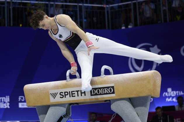 Zagreb, 19.08.2026. - 37TH EUROPEAN MEN™S ARTISTIC GYMNASTICS Men s Artistic Gymnastics Qualification SENIORS 580 KUNZ Alexander (GER) 37th European Men™s Artistic Gymnastics  20AG6178.JPG