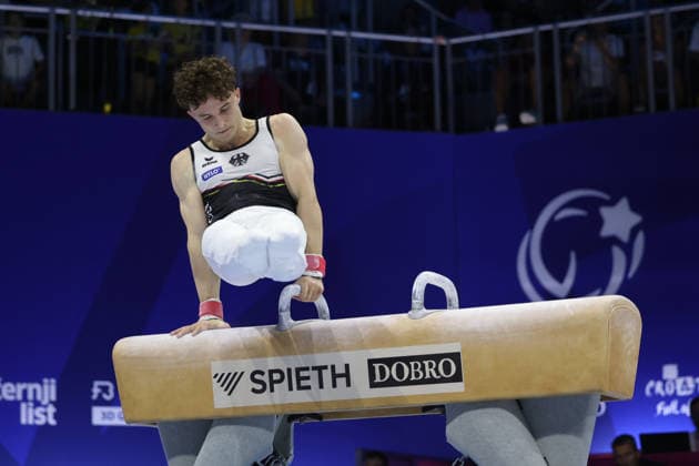 Zagreb, 19.08.2026. - 37TH EUROPEAN MEN™S ARTISTIC GYMNASTICS Men s Artistic Gymnastics Qualification SENIORS 580 KUNZ Alexander (GER) 37th European Men™s Artistic Gymnastics  20AG6238.JPG