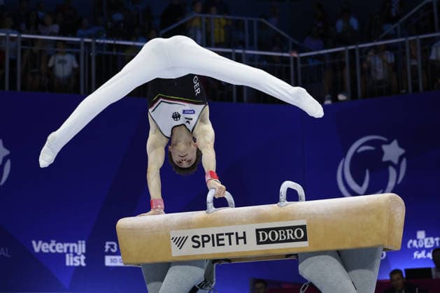 Zagreb, 19.08.2026. - 37TH EUROPEAN MEN™S ARTISTIC GYMNASTICS Men s Artistic Gymnastics Qualification SENIORS 580 KUNZ Alexander (GER) 37th European Men™s Artistic Gymnastics  20AG6245.JPG