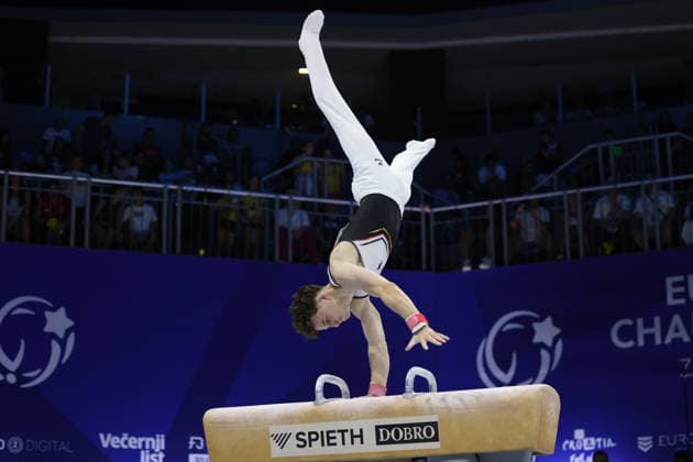 Zagreb, 19.08.2026. - 37TH EUROPEAN MEN™S ARTISTIC GYMNASTICS Men s Artistic Gymnastics Qualification SENIORS 580 KUNZ Alexander (GER) 37th European Men™s Artistic Gymnastics  20AG6254.JPG