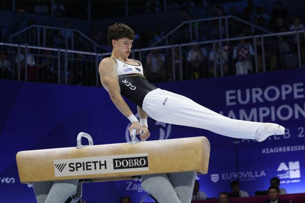 Zagreb, 19.08.2026. - 37TH EUROPEAN MEN™S ARTISTIC GYMNASTICS Men s Artistic Gymnastics Qualification SENIORS 581 STELMAKH Radomyr (GER) 37th European Men™s Artistic Gymnastics  20AG6570.JPG