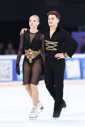 XI AN, CHINA - AUGUST 20: Romy Reverchon and Victor Di Muzio perform in the Junior Ice Dance rhythm dance on day 1 of the ISU Figure skating, Eiskunstlauf Junior Grand Prix Xi an 2026 on August 20, 2026 in Xi an, Shaanxi Province of China.  Copyright: xVCGx 111661021229