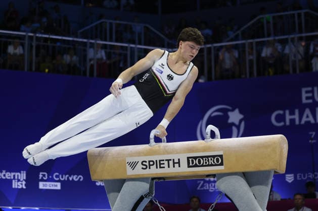 Zagreb, 19.08.2026. - 37TH EUROPEAN MEN™S ARTISTIC GYMNASTICS Men s Artistic Gymnastics Qualification SENIORS 581 STELMAKH Radomyr (GER) 37th European Men™s Artistic Gymnastics  20AG6588.JPG