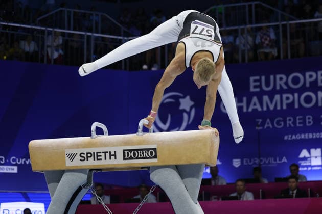 Zagreb, 19.08.2026. - 37TH EUROPEAN MEN™S ARTISTIC GYMNASTICS Men s Artistic Gymnastics Qualification SENIORS 577 KOCHAN Lucas (GER) 37th European Men™s Artistic Gymnastics  20AG6694.JPG