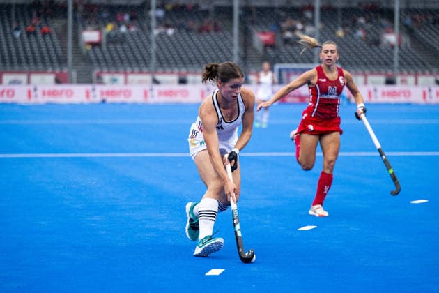 19.08.2026, BEL, Hockey, Frauen, FIH Weltmeisterschaft, Länderspiel, USA vs Deutschland Linnea Weidemann ( Deutschland, 07 ) am Ball, Wavre Belfius Arena Wallonisch-Brabant Belgien *** August 19, 2026, BEL, Hockey, Women s, FIH World Championship, International Match, USA vs. Germany, Linnea Weidemann (Germany), 7 a.m., Wavre Belfius Arena, Walloon Brabant, Belgium Copyright: xNordphoto Memmlerx