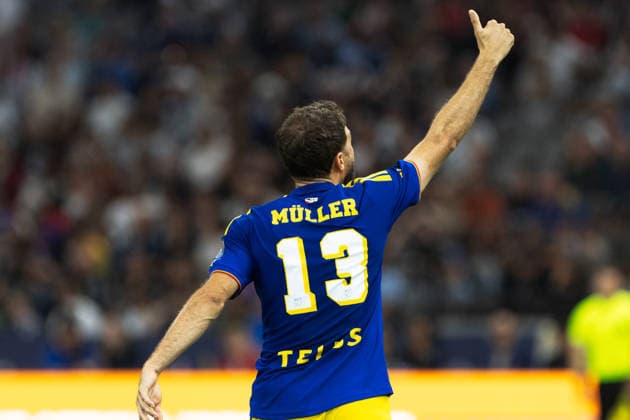 Thomas Müller seen during MLS, Fussball Herren, USA game between teams of Vancouver Whitecaps and Houston Dynamo FC (Gael Amador Ball Raw Images) Vancouver BC Place Canada Copyright: xGaelxAmadorx Whitecaps_VS_Houston0146