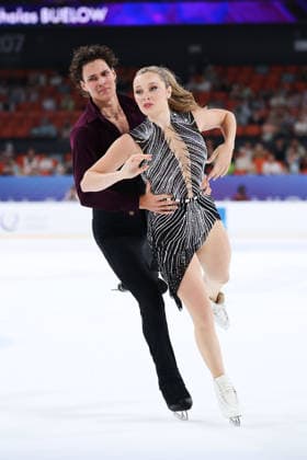 XI AN, CHINA - AUGUST 20: Summer Homick and Nicholas Buelow perform in the Junior Ice Dance rhythm dance on day 1 of the ISU Figure skating, Eiskunstlauf Junior Grand Prix Xi an 2026 on August 20, 2026 in Xi an, Shaanxi Province of China.  Copyright: xVCGx 111661029390