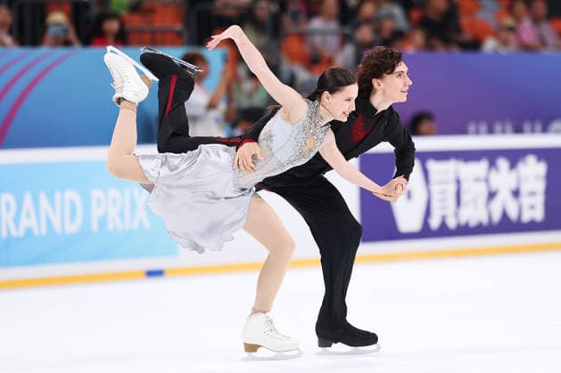XI AN, CHINA - AUGUST 20: Jane Calhoun and Mark Zheltyshev perform in the Junior Ice Dance rhythm dance on day 1 of the ISU Figure skating, Eiskunstlauf Junior Grand Prix Xi an 2026 on August 20, 2026 in Xi an, Shaanxi Province of China.  Copyright: xVCGx 111661028805