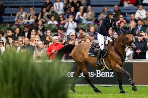 260820 Petronella Andersson of Sweden with horse Odina van Klapscheut compete in the team and individual jumping qualifier round two during day 10 of the 2026 FEI World Championshipson August 20, 2026 in Aachen. Photo: Emma Wallskog BILDBYRAN kod EW EW0692 ridsport equestrian rid-vm 2026 2026 fei world championships bbeng ridsport-vm hoppning jumping sverige *** August 20, 2026: Petronella Andersson of Sweden, riding Odina van Klapscheut, competed in the second round of the team and individual show jumping qualifiers on Day 10 of the 2026 FEI World Championships, 2026 in Aachen. Photo by Emma Wallskog, BILDBYRAN, code EW EW0692. equestrian sports, 2026 World Championships, 2026 FEI World Championships, BBENG, equestrian sports, World Championships, show jumping, Sweden  Copyright: EMMAxWALLSKOG BB260820EW015