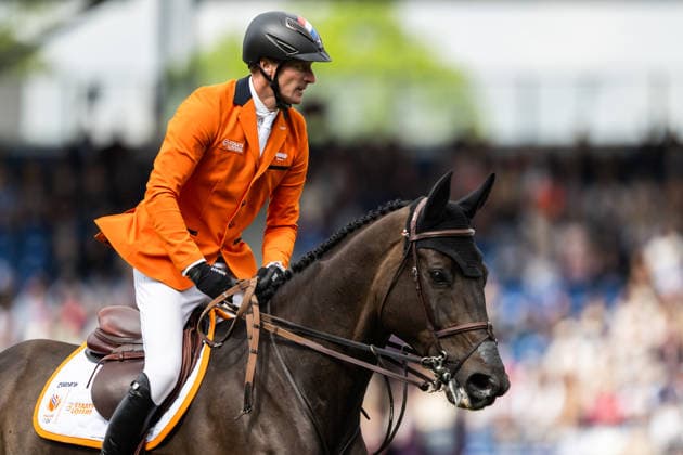 260820 Michael Greeve of Netherlands with horse Denver compete in the team and individual jumping qualifier round two during day 10 of the 2026 FEI World Championshipson August 20, 2026 in Aachen. Photo: Emma Wallskog BILDBYRAN kod EW EW0692 ridsport equestrian rid-vm 2026 2026 fei world championships bbeng ridsport-vm hoppning jumping *** August 20, 2026: Michael Greeve of the Netherlands, riding Denver, competes in the second round of the team and individual show jumping qualifiers on Day 10 of the 2026 FEI World Championships, 2026 in Aachen. Photo by Emma Wallskog. BILDBYRAN code EW EW0692 equestrian sports 2026 World Championships 2026 FEI World Championships BBENG equestrian sports World Championships show jumping  Copyright: EMMAxWALLSKOG BB260820EW020