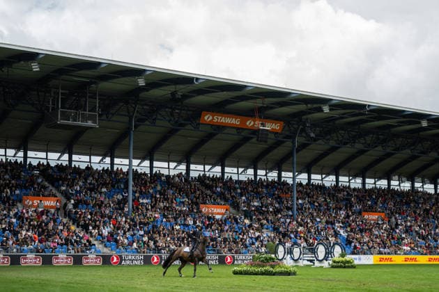 260820 Giulia Martinengo Marquet of Italy with horse Delta Del isle compete in the team and individual jumping qualifier round two during day 10 of the 2026 FEI World Championshipson August 20, 2026 in Aachen. Photo: Emma Wallskog BILDBYRAN kod EW EW0692 ridsport equestrian rid-vm 2026 2026 fei world championships bbeng ridsport-vm hoppning jumping *** August 20, 2026: Giulia Martinengo Marquet of Italy, riding Delta Del Isle, competes in the second round of the team and individual show jumping qualifiers on Day 10 of the 2026 FEI World Championships in Aachen. 2026 in Aachen. Photo by Emma Wallskog, BILDBYRAN, code EW EW0692; equestrian sports, 2026 World Championships, 2026 FEI World Championships, BBENG, equestrian sports, World Championships, show jumping  Copyright: EMMAxWALLSKOG BB260820EW022