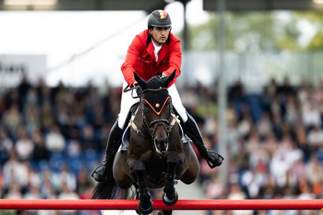260820 Nicola Philippaerts of Belgium with horse Katanga v h Dingeshof compete in the team and individual jumping qualifier round two during day 10 of the 2026 FEI World Championshipson August 20, 2026 in Aachen. Photo: Emma Wallskog BILDBYRAN kod EW EW0692 ridsport equestrian rid-vm 2026 2026 fei world championships bbeng ridsport-vm hoppning jumping *** August 20, 2026: Nicola Philippaerts of Belgium, riding Katanga v h Dingeshof, competes in the second round of the team and individual show jumping qualifiers on Day 10 of the 2026 FEI World Championships, 2026 in Aachen. Photo by Emma Wallskog. BILDBYRAN code EW EW0692 equestrian sports 2026 World Championships 2026 FEI World Championships bbeng equestrian sports World Championships show jumping  Copyright: EMMAxWALLSKOG BB260820EW027