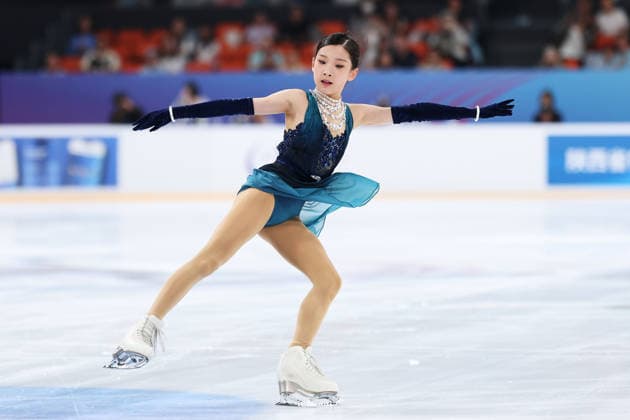XI AN, CHINA - AUGUST 20: Jin Chenxi of China competes in the women s short program during the 2026 ISU Junior Grand Prix of Figure skating, Eiskunstlauf Xi an on August 20, 2026 in Xi an, Shaanxi Province of China.  Copyright: xVCGx 111661043408