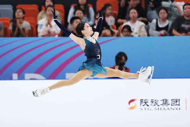 XI AN, CHINA - AUGUST 20: Jin Chenxi of China competes in the women s short program during the ISU Junior Grand Prix of Figure skating, Eiskunstlauf Xi an 2026 on August 20, 2026 in Xi an, Shaanxi Province of China.  Copyright: xVCGx 111661043410