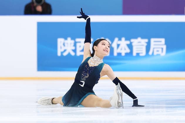XI AN, CHINA - AUGUST 20: Jin Chenxi of China competes in the women s short program during the 2026 ISU Junior Grand Prix of Figure skating, Eiskunstlauf Xi an on August 20, 2026 in Xi an, Shaanxi Province of China.  Copyright: xVCGx 111661043411