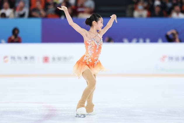 XI AN, CHINA - AUGUST 20: Jin Shuxian of Team China competes in the women s short program during the 2026 ISU Junior Grand Prix of Figure skating, Eiskunstlauf Xi an on August 20, 2026 in Xi an, Shaanxi Province of China.  Copyright: xVCGx 111661044344