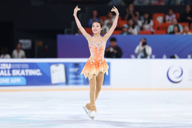 XI AN, CHINA - AUGUST 20: Jin Shuxian of China competes in the women s short program during the ISU Junior Grand Prix of Figure skating, Eiskunstlauf 2026 on August 20, 2026 in Xi an, Shaanxi Province of China.  Copyright: xVCGx 111661044351