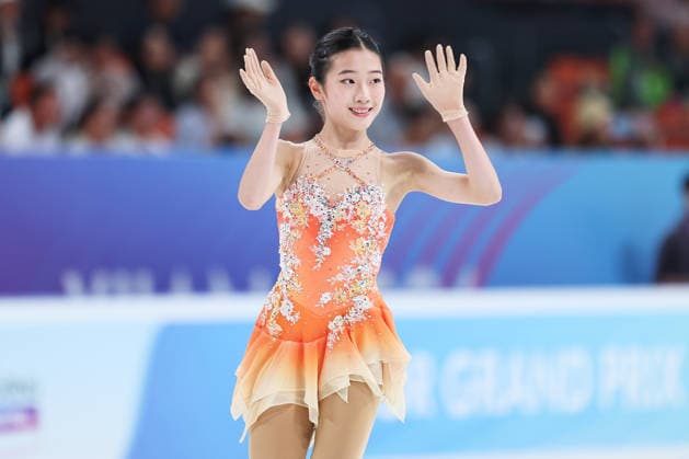 XI AN, CHINA - AUGUST 20: Jin Shuxian of Team China competes in the women s short program during the ISU Junior Grand Prix of Figure skating, Eiskunstlauf 2026 2027 on August 20, 2026 in Xi an, Shaanxi Province of China. The event is part of the 2026 2027 ISU Junior Grand Prix series.  Copyright: xVCGx 111661044353