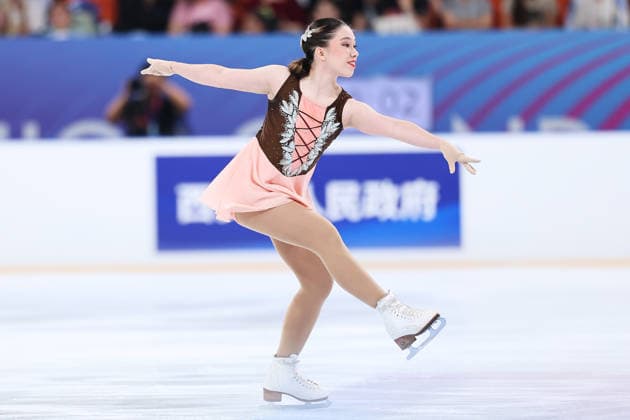 XI AN, CHINA - AUGUST 20: Isabella Miel Hazelton of the United States performs during the women s short program at the ISU Junior Grand Prix of Figure skating, Eiskunstlauf - Xi an 2026 on August 20, 2026 in Xi an, Shaanxi Province of China. The event is part of the 2026-2027 ISU Junior Grand Prix series.  Copyright: xVCGx 111661045377